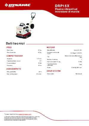 Plaques vibrantes réversibles Dynapac DRP15X