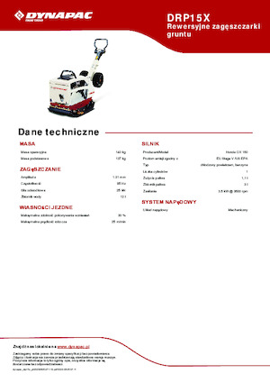 Plaques vibrantes réversibles Dynapac DRP15X