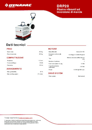 Plaques vibrantes réversibles Dynapac DRP20