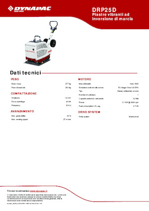 Plaques vibrantes réversibles Dynapac DRP25D