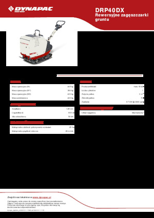 Plaques vibrantes réversibles Dynapac DRP40DX
