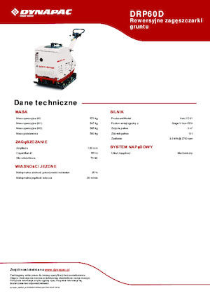 Plaques vibrantes réversibles Dynapac DRP60D