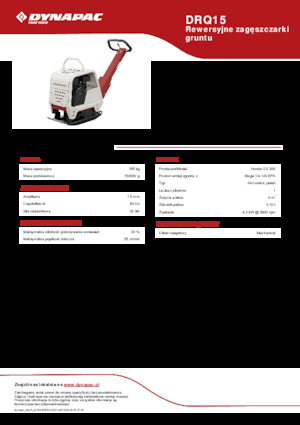 Plaques vibrantes réversibles Dynapac DRQ15