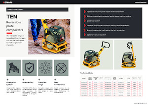 Plaques vibrantes réversibles Enar TEN 3040DH