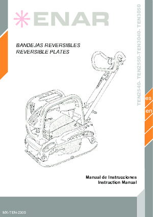 Plaques vibrantes réversibles Enar TEN 3040DH