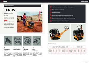 Plaques vibrantes réversibles Enar TEN 35GHEL