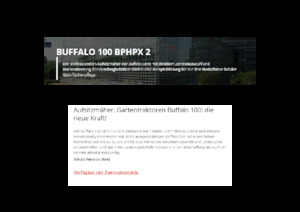 Tondeuses à gazon autoportées et tracteurs de jardin Etesia BUFFALO 100 BPHPX2