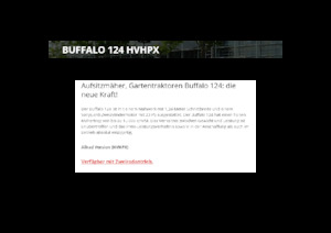 Tondeuses à gazon autoportées et tracteurs de jardin Etesia BUFFALO 124 HVHPX2