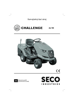 Tondeuses à gazon autoportées et tracteurs de jardin SECO Challenge AJ