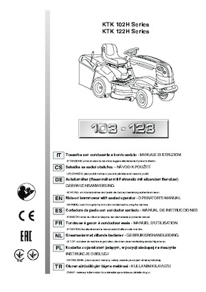 Tondeuses à gazon autoportées et tracteurs de jardin Efco EF 123/22 V