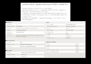 Tondeuses à gazon autoportées et tracteurs de jardin Etesia HYDRO 100 MK124