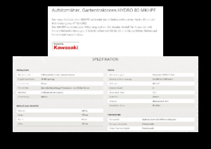 Tondeuses à gazon autoportées et tracteurs de jardin Etesia HYDRO 80 MKHPF