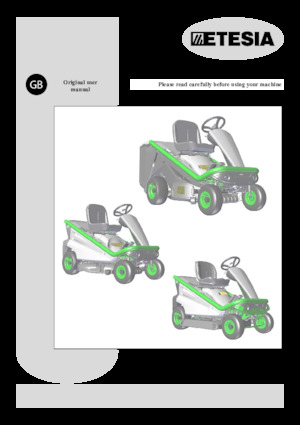 Tondeuses à gazon autoportées et tracteurs de jardin Etesia HYDRO 80 MKHPF
