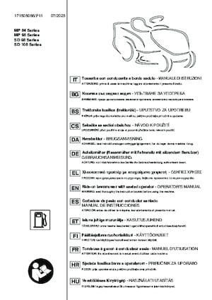 Tondeuses à gazon autoportées et tracteurs de jardin Mountfield MTF 84H