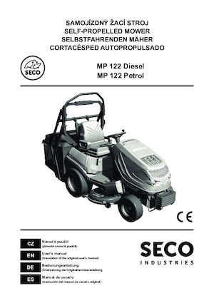 Tondeuses à gazon autoportées et tracteurs de jardin SECO SECO MP 122D