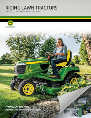 Tondeuses à gazon autoportées et tracteurs de jardin John Deere X394