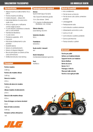 Chariot Élévateur Télescopique JLG 3507 H
