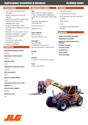 Chariot Élévateur Télescopique JLG 4009 PS