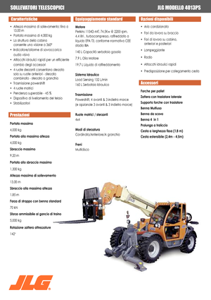 Chariot Élévateur Télescopique JLG 4013 PS