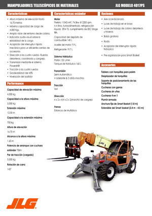 Chariot Élévateur Télescopique JLG 4017 PS