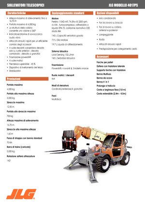 Chariot Élévateur Télescopique JLG 4017 PS