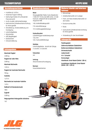 Chariot Élévateur Télescopique JLG 4017 PS