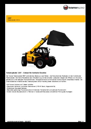 Chariot Élévateur Télescopique Kramer 5507