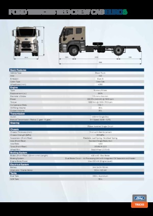 Chassis Ford 1833 crew cab