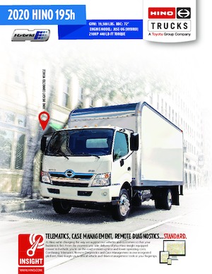 Chassis Hino 2020 HINO 195h 4x2