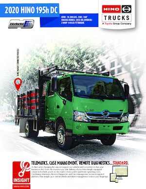 Chassis Hino 2020 HINO 195h DC 4x2