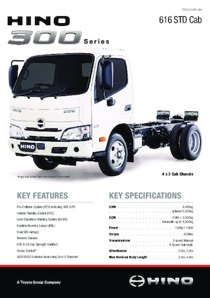 Chassis Hino 300 616 STD