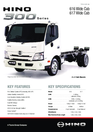 Chassis Hino 300 617 WIDE