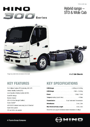 Chassis Hino 300 716 WIDE - HYBRID