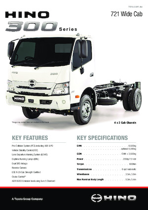 Chassis Hino 300 721 WIDE