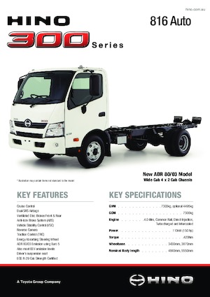 Chassis Hino 300 816 4x2