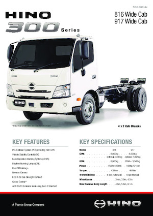 Chassis Hino 300 816 WIDE
