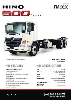 Chassis Hino 500 FM 2628 6x4