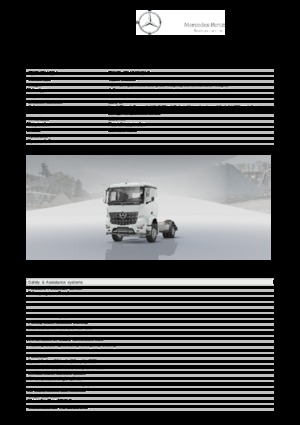 Chassis Mercedes-Benz Arocs 1832 LK 4x2