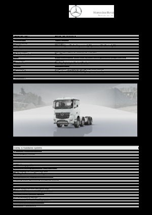 Chassis Mercedes-Benz Arocs 4140 AK 8x6