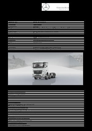 Chassis Mercedes-Benz Arocs 4153 K 8x4