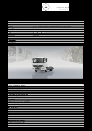 Chassis Mercedes-Benz Atego 821 L 4x2
