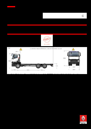 Chassis Renault C 380 8X4*4 R TRIDEM
