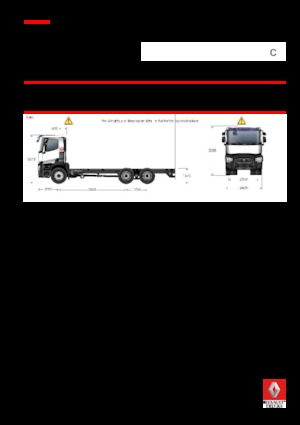 Chassis Renault C 460 8X4*4 R TRIDEM