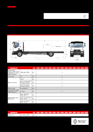 Chassis Renault C CAB2300 460 4X2 R E6