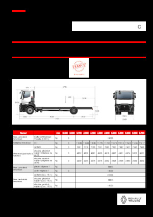 Chassis Renault C P4X2 11L E6