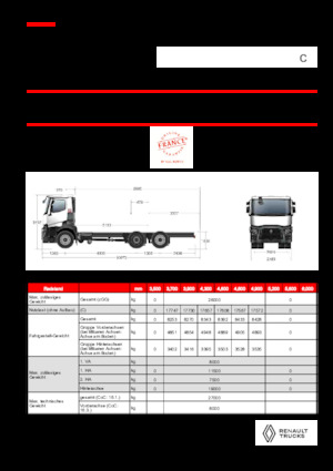 Chassis Renault C P6X2 13L E6