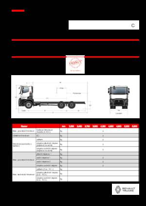 Chassis Renault C P6X4 OFF ROAD 11L E6