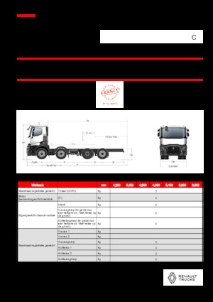 Chassis Renault C P8X2*6 TAG 11L E6