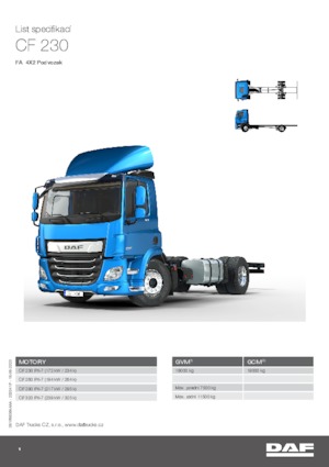Chassis DAF CF 230 FA