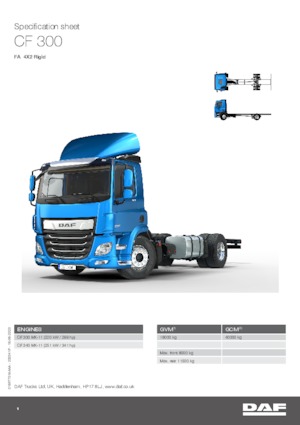 Chassis DAF CF 300 FA